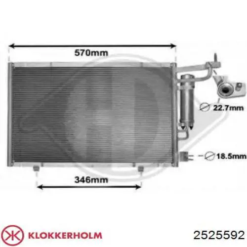 Ремонтная часть арки крыла заднего правого FP2525592 Klokkerholm