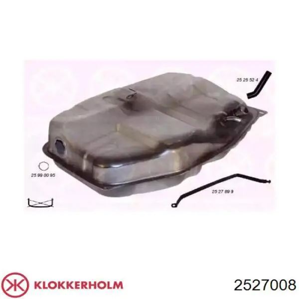 Бак топливный KLOKKERHOLM 2527008