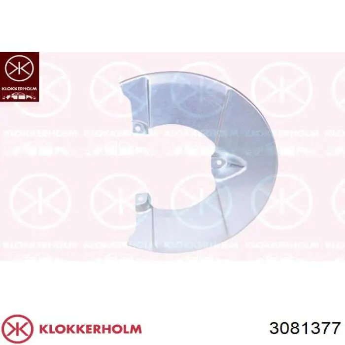 3081377 Klokkerholm защита тормозного диска переднего