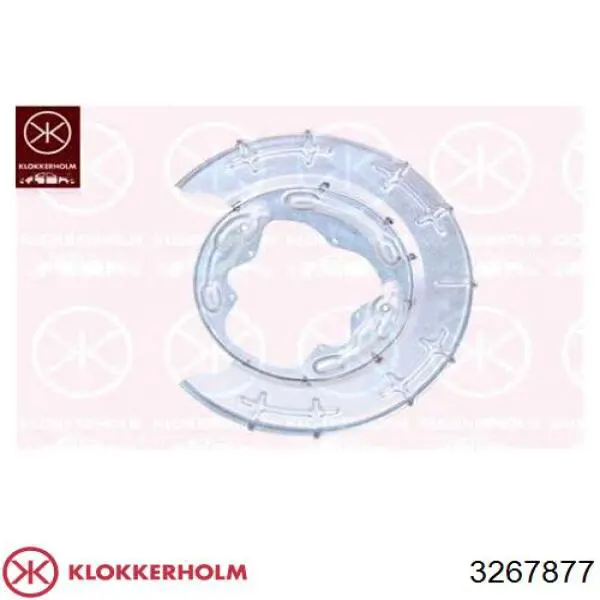 3267877 Klokkerholm proteção esquerda do freio de disco traseiro