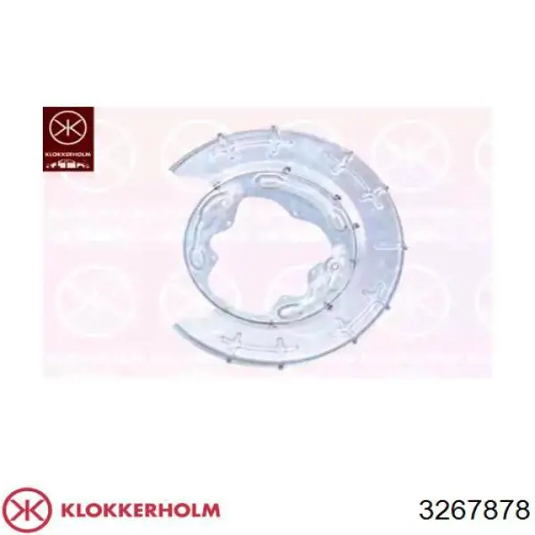 3267878 Klokkerholm proteção direita do freio de disco traseiro