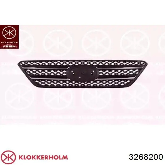 3268200 Klokkerholm суппорт радиатора в сборе (монтажная панель крепления фар)
