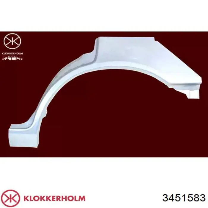 Ремонтная часть арки крыла заднего левого Klokkerholm 3451583 цена, от 35.49 USD