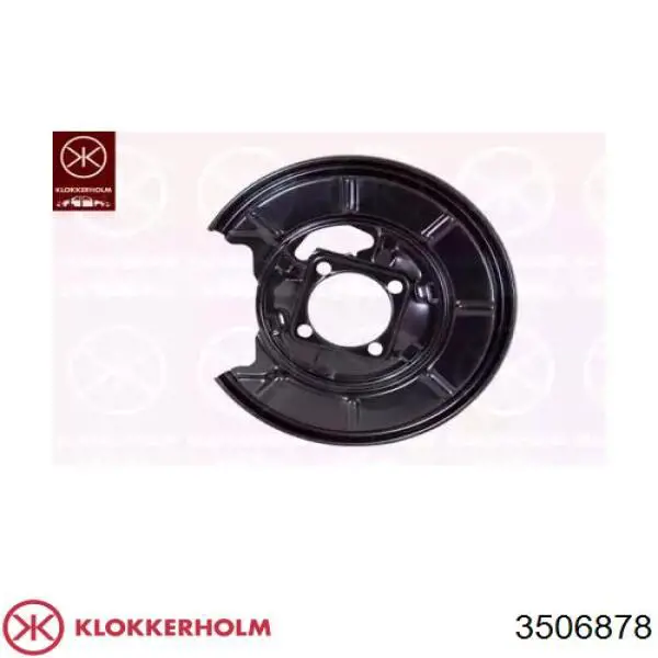 3506878 Klokkerholm защита тормозного диска заднего правая