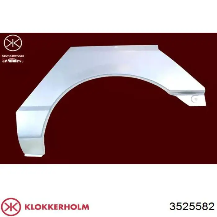 3525582 Klokkerholm ремонтная часть арки крыла заднего правого