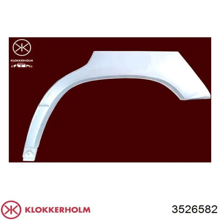 3526582 Klokkerholm ремонтная часть арки крыла заднего правого