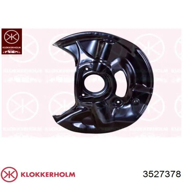 FP 3527 378 Klokkerholm защита тормозного диска переднего правого