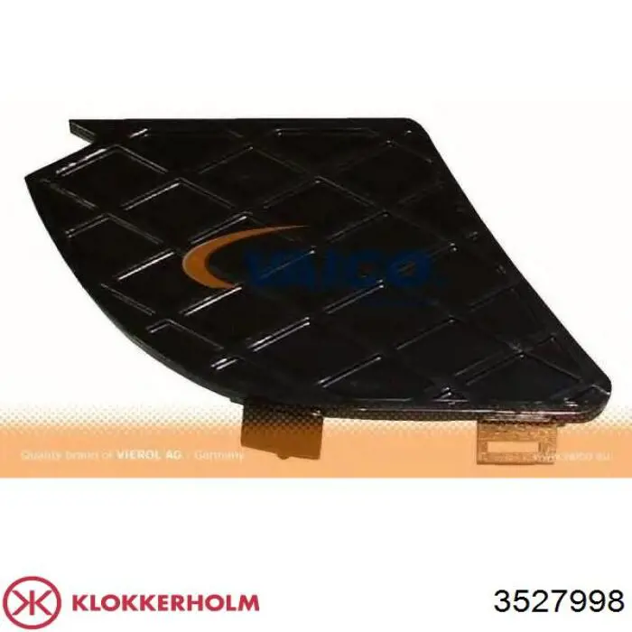 3527 998 Klokkerholm заглушка (решетка противотуманных фар бампера переднего правая)