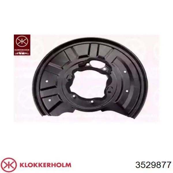 3529877 Klokkerholm proteção esquerda do freio de disco traseiro