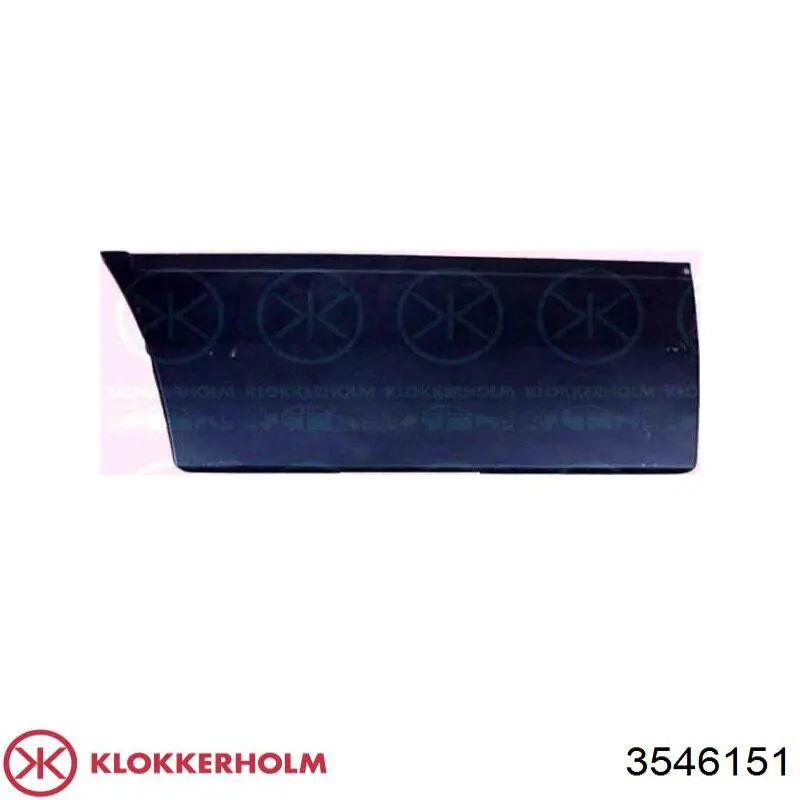 3546151 Klokkerholm Дверь фургона задняя, распашная, левая