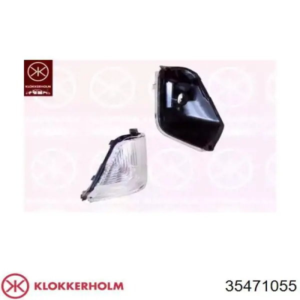 Luz intermitente de retrovisor exterior izquierdo 35471055 Klokkerholm