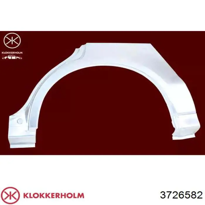 3726582 Klokkerholm ремонтная часть арки крыла заднего правого