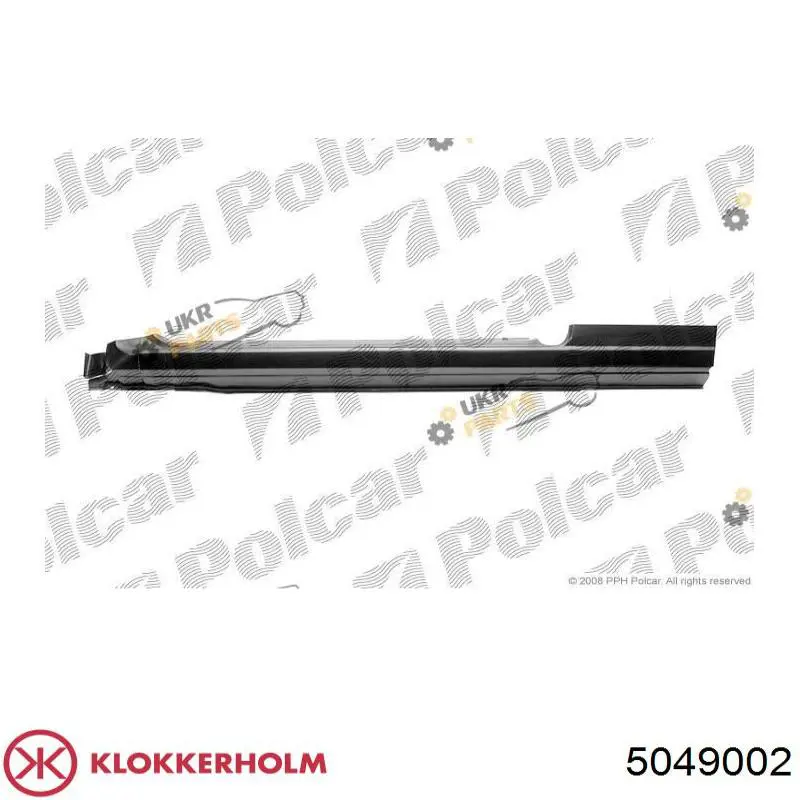 Порог внешний правый Klokkerholm 5049002 цена, от 44.66 USD