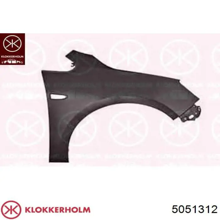 Крыло переднее правое 6101302 Opel