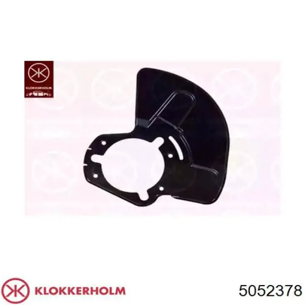 5052378 Klokkerholm защита тормозного диска переднего правого