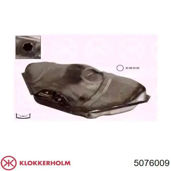 5076009 Klokkerholm бак топливный