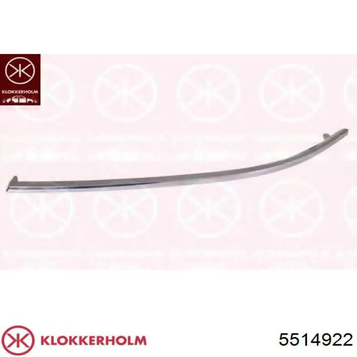 Накладка бампера переднего правая KLOKKERHOLM 5514922