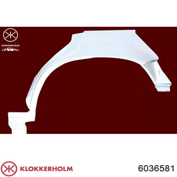 Ремонтная часть арки крыла заднего левого Klokkerholm 6036581