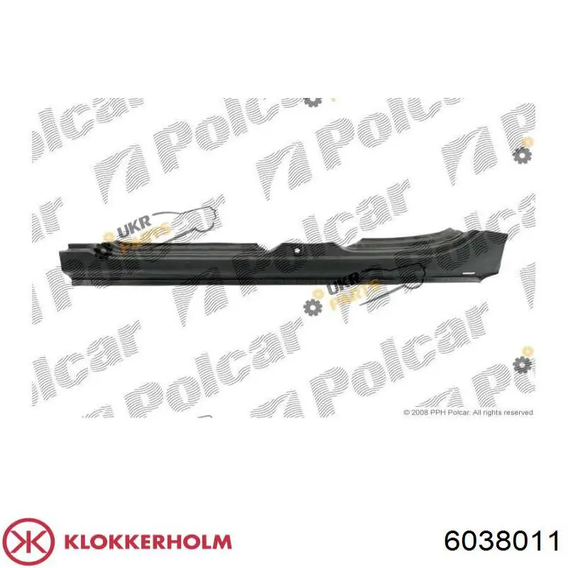 Порог внешний левый 6007412 Polcar