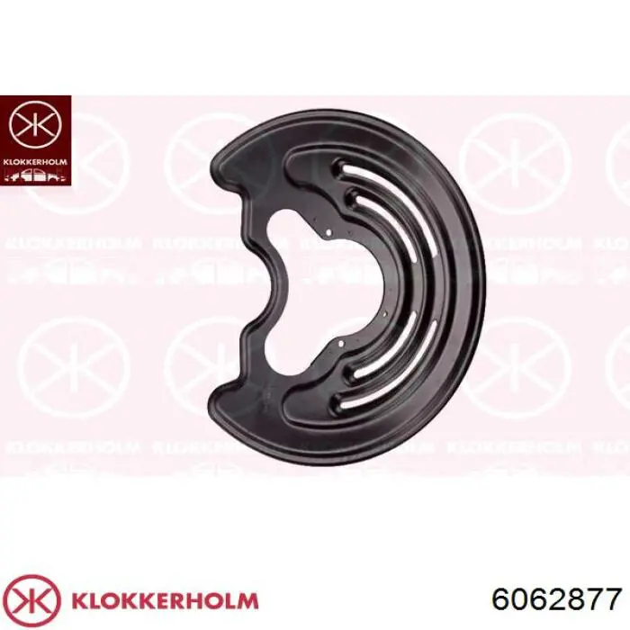 6062877 Klokkerholm защита тормозного диска заднего левая