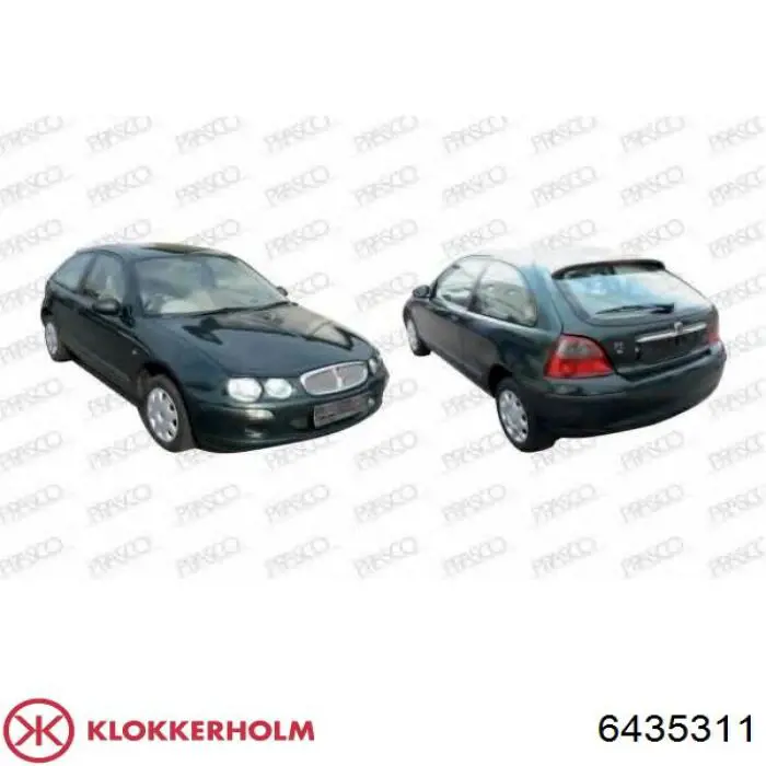 Крыло переднее левое Klokkerholm 6435311 цена, от 25.02 USD