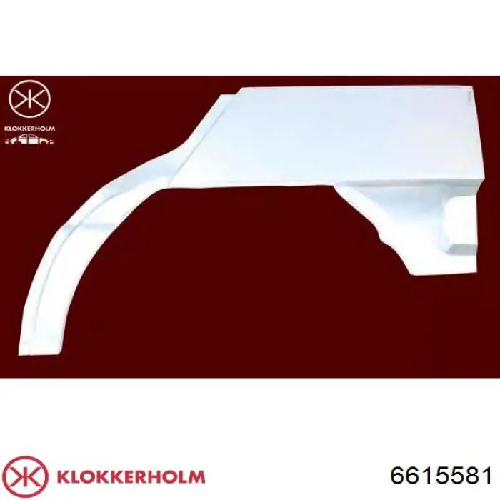 Купить 6615581 Klokkerholm Ремонтная часть арки крыла заднего левого