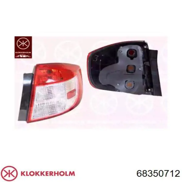 Lanterna traseira direita para Suzuki SX4 (GY)