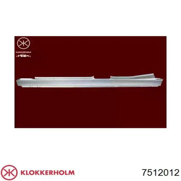 7512012 Klokkerholm Порог наружний правый