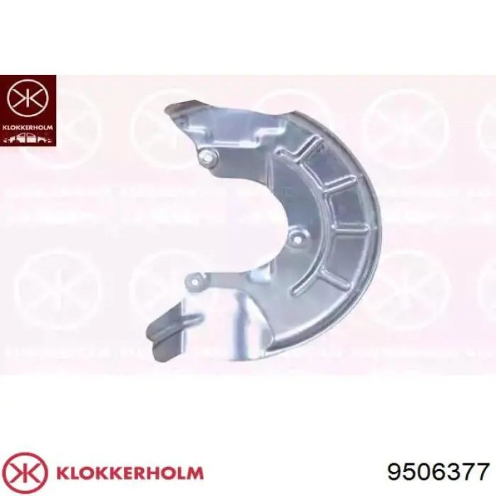 Защита тормозного диска переднего левого Klokkerholm 9506377