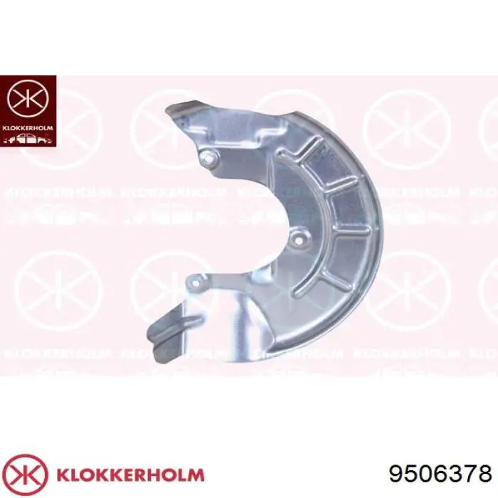 Защита тормозного диска переднего правого Klokkerholm 9506378