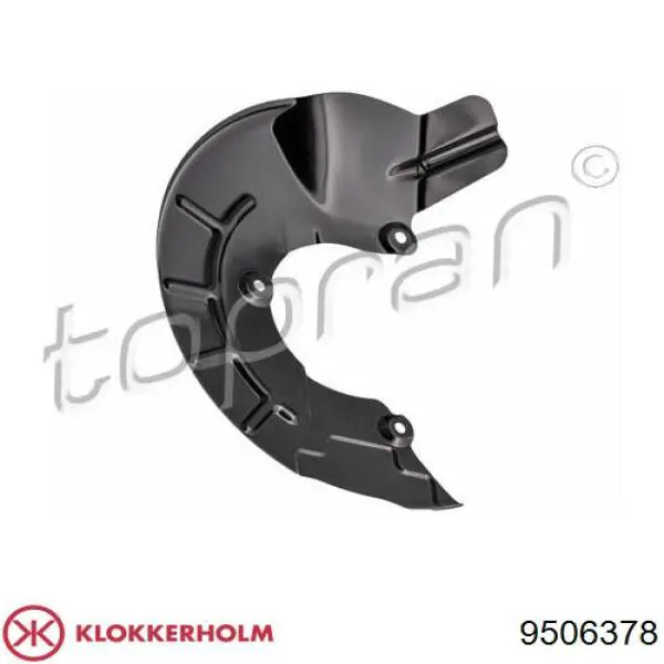 Захист гальмівного диска, переднього, правого 9506378 Klokkerholm