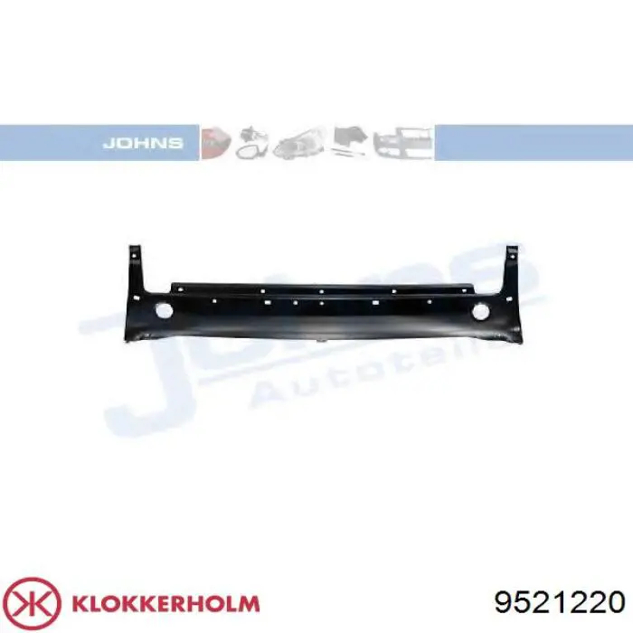 Суппорт радиатора нижний (монтажная панель крепления фар) Klokkerholm 9521220
