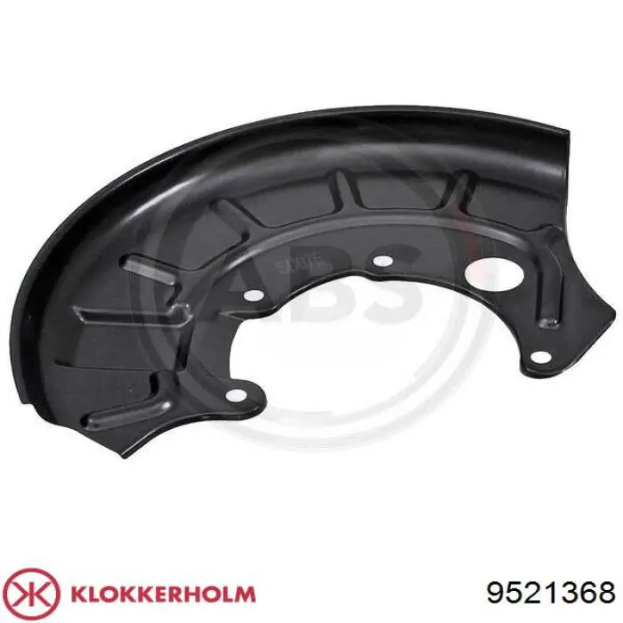 FP 9522 378 Klokkerholm защита тормозного диска переднего правого