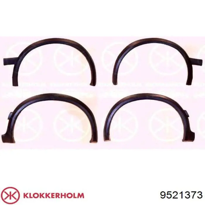 Молдинг-расширитель арки колеса, комплект Klokkerholm 9521373