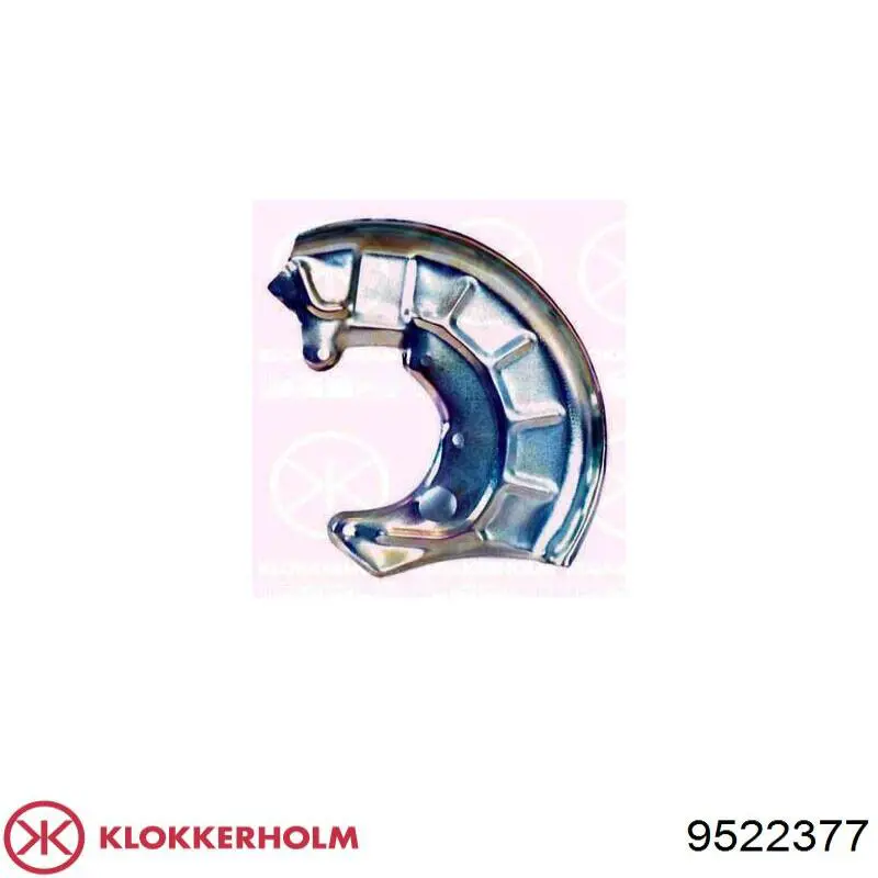 Защита тормозного диска переднего левого Klokkerholm 9522377