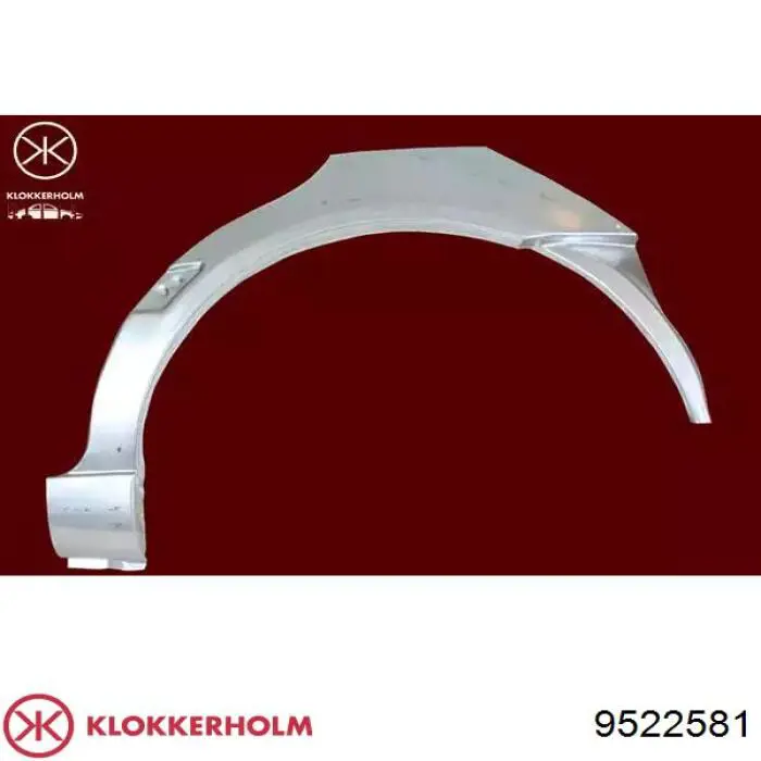 Ремонтная часть арки крыла заднего левого Klokkerholm 9522581
