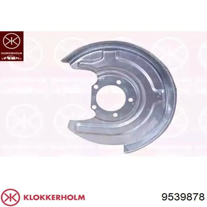 9539878 Klokkerholm proteção direita do freio de disco traseiro