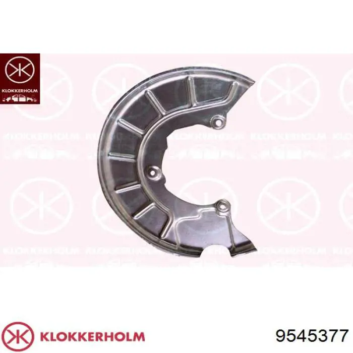 9545377 Klokkerholm защита тормозного диска переднего левого