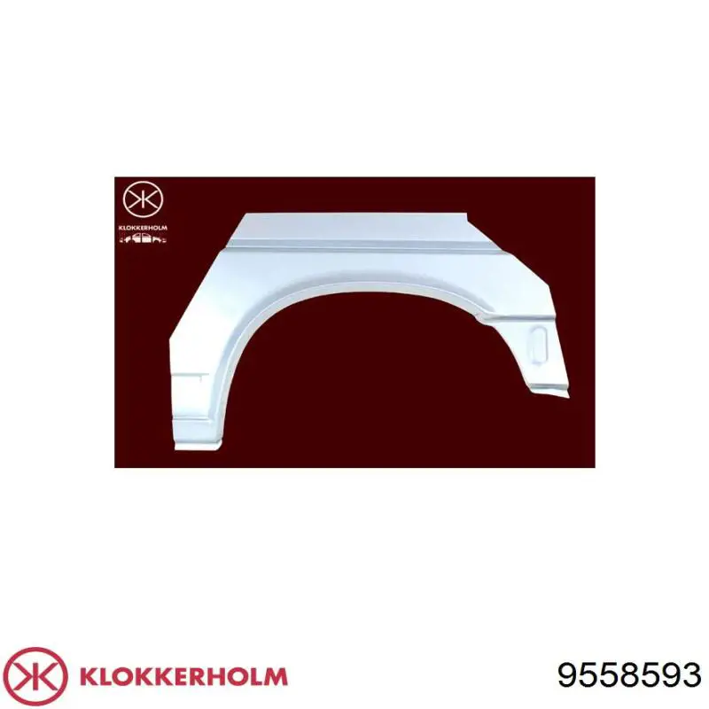 9558593 Klokkerholm арка крыла заднего левого