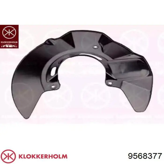 Защита тормозного диска переднего левого Klokkerholm 9568377