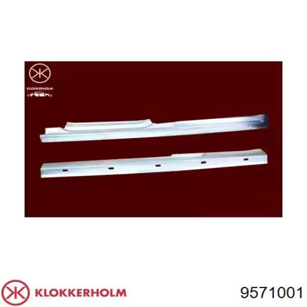 9571001 Klokkerholm накладка (молдинг порога наружная левая)