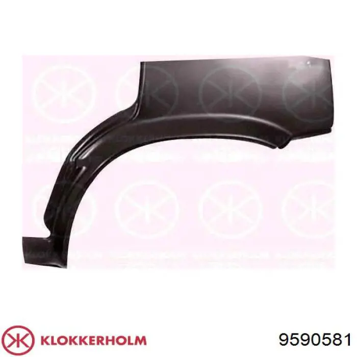 Ремонтная часть арки крыла заднего левого Klokkerholm 9590581 цена, от 79.62 USD