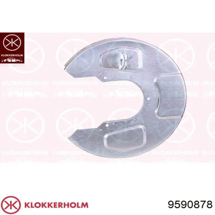 Купить 9590878 Klokkerholm Защита тормозного диска заднего, правая
