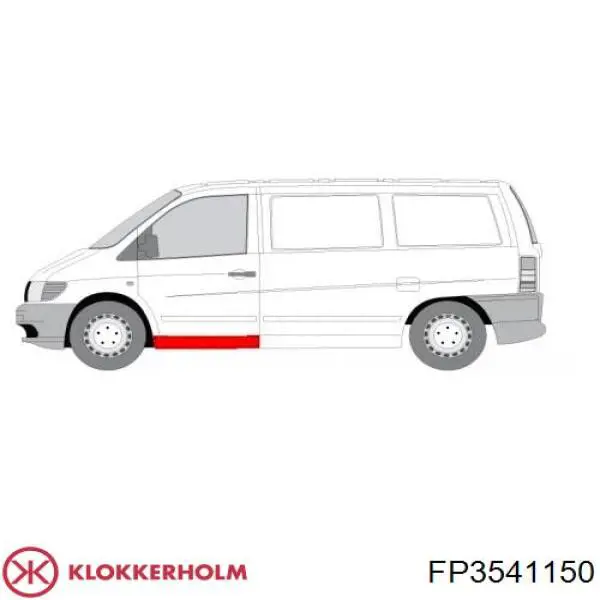FP3541150 Klokkerholm Ремонтная часть передней двери