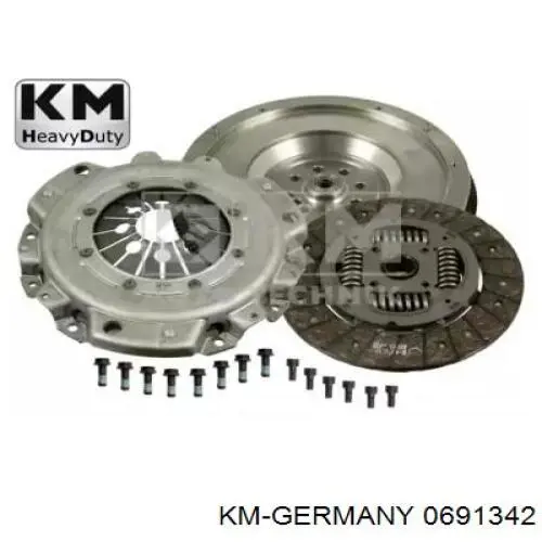 Купить 0691342 KM Germany Комплект сцепления (диск, корзина, подшипник)