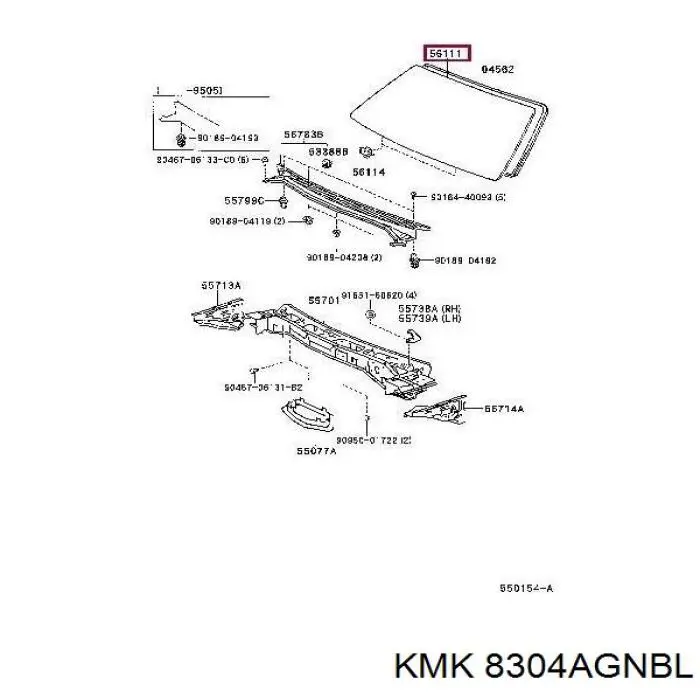 Купить GS8114D12 XYG Ветровое стекло