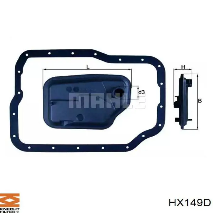 HX149D Knecht-Mahle фильтр акпп