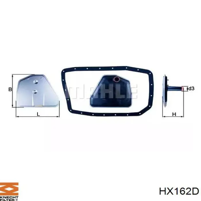 HX162D Knecht-Mahle фильтр акпп