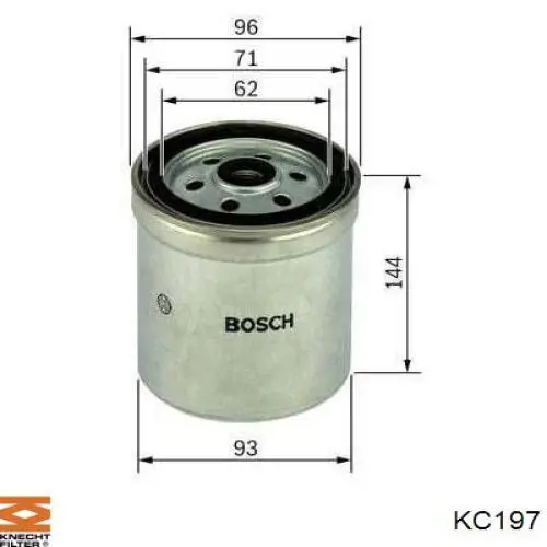 KC197 Knecht-Mahle топливный фильтр