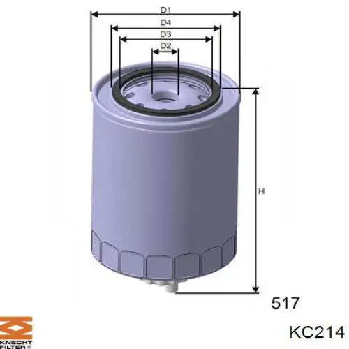 KC214 Knecht-Mahle топливный фильтр